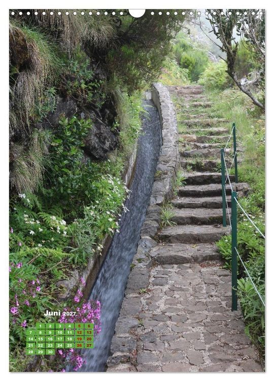Produktbild: Levadas auf Madeira. Wildromantische Wanderwege (Wandkalender 2027 DIN A3 hoch), CALVENDO Monatskalender