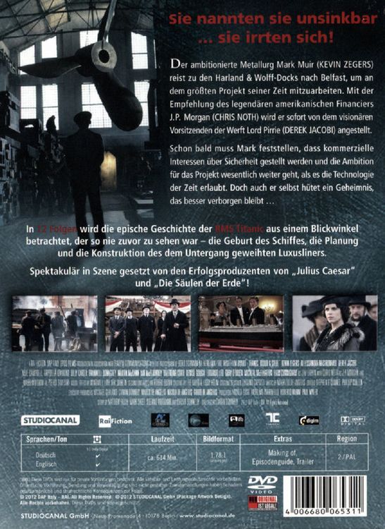 Produktbild: Titanic - Blood & Steel - Komplette Serie [4 DVDs]