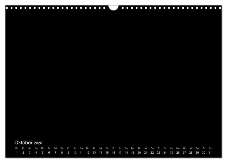 Produktbild: Bastelkalender: DIY Kreativ-Kalender -schwarz- (Wandkalender 2026 DIN A3 quer), CALVENDO Monatskalender