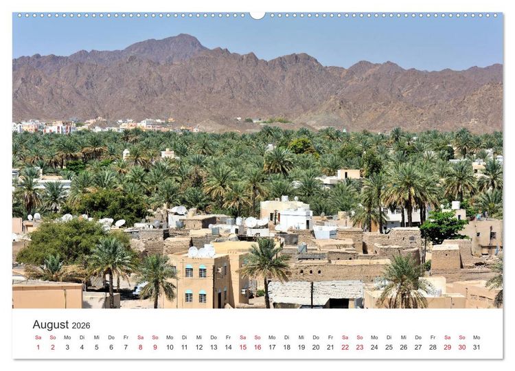 Produktbild: Sultanat Oman - Land des Orients (hochwertiger Premium Wandkalender 2026 DIN A2 quer), Kunstdruck in Hochglanz