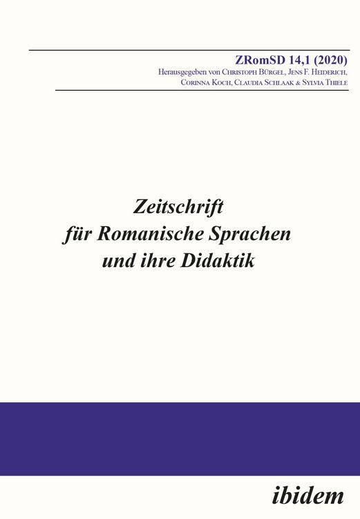 Produktbild: Zeitschrift f&uuml;r Romanische Sprachen und ihre Didaktik