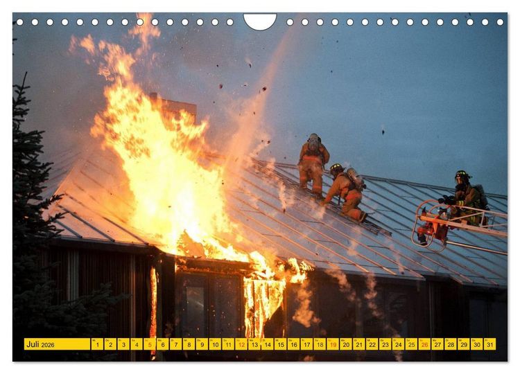 Produktbild: Die Feuerwehr. U.S. Firefighter im Einsatz (Wandkalender 2026 DIN A4 quer), CALVENDO Monatskalender