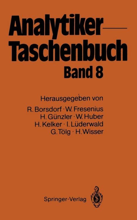 Bild vom Artikel Analytiker-Taschenbuch vom Autor Rolf Borsdorf
