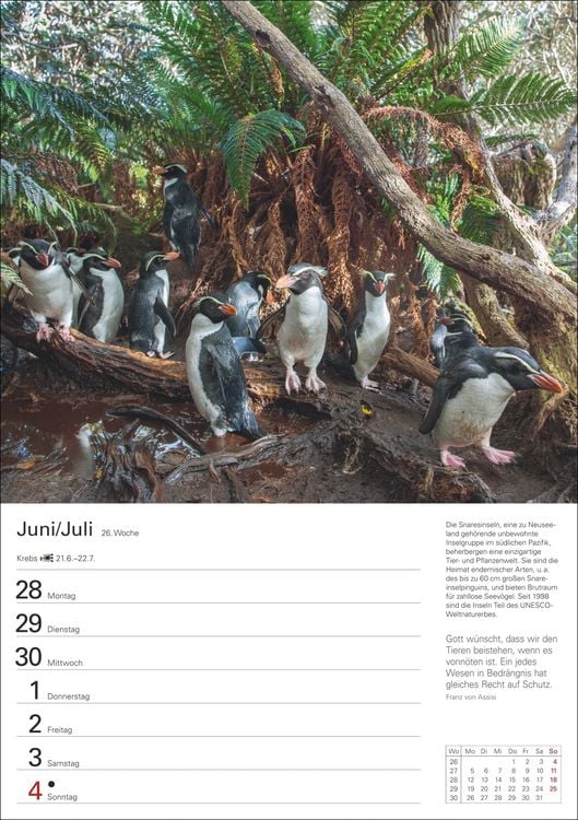 Produktbild: Wunder der Natur Wochenplaner 2027 - 53 faszinierende Fotografien