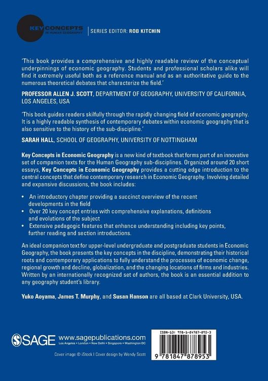 Produktbild: Key Concepts in Economic Geography