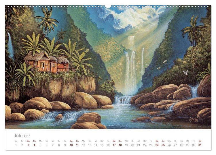 Produktbild: Paradise, Ausblicke und Tr&auml;umereien (Wandkalender 2027 DIN A2 quer), CALVENDO Monatskalender