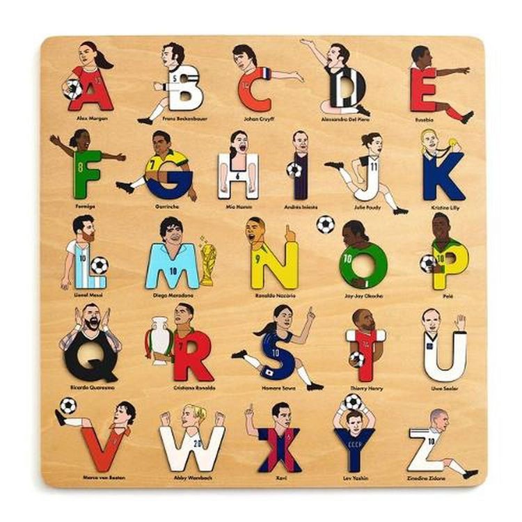 Produktbild: Soccer Legends Wooden Alphabet Puzzle