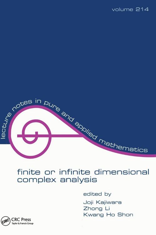 Produktbild: Finite or Infinite Dimensional Complex Analysis
