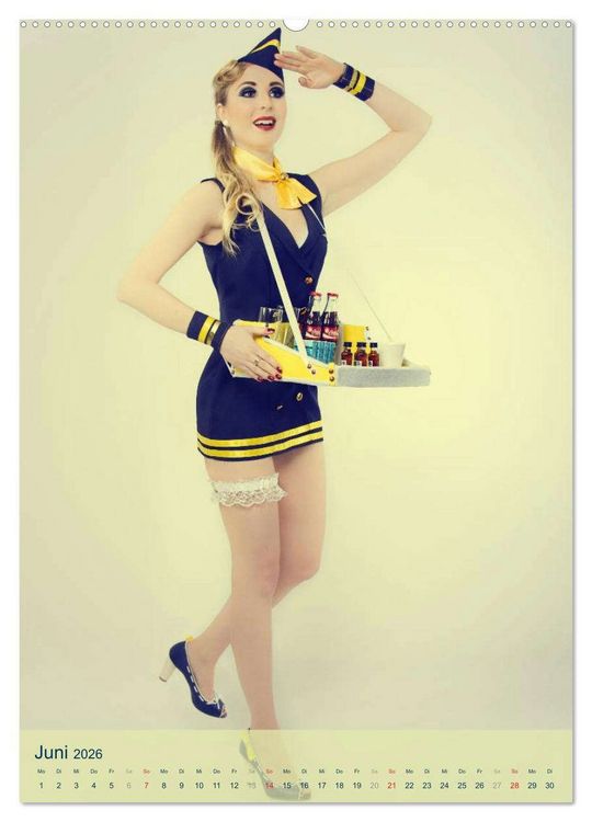 Produktbild: PinUp Girls 50er Jahre (hochwertiger Premium Wandkalender 2026 DIN A2 hoch), Kunstdruck in Hochglanz