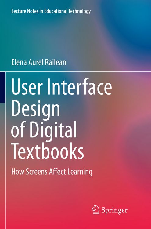 Produktbild: User Interface Design of Digital Textbooks