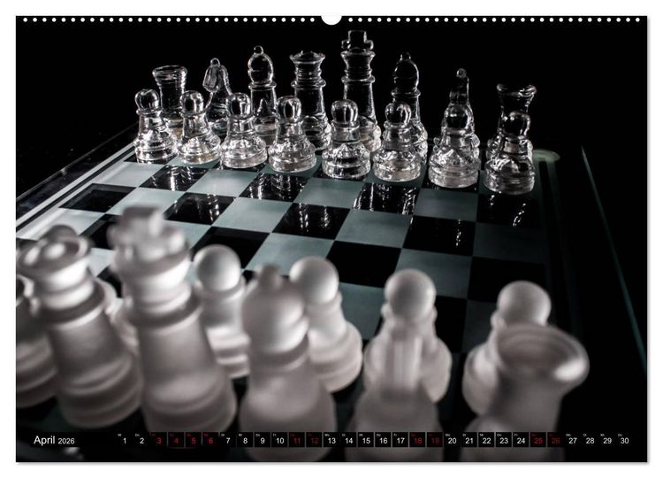 Produktbild: SCHACH - Spiel der K&ouml;nige (Wandkalender 2026 DIN A2 quer), CALVENDO Monatskalender