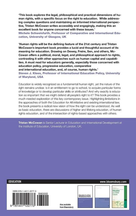 Produktbild: Education as a Human Right