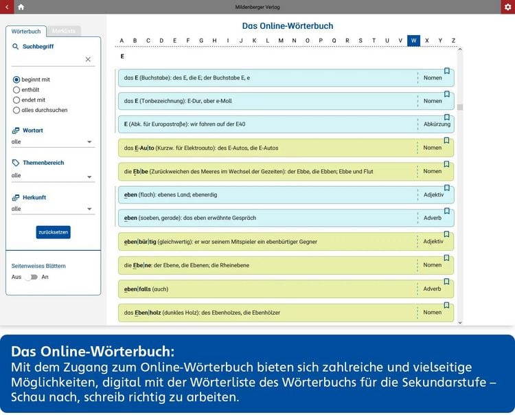 Produktbild: Das W&ouml;rterbuch f&uuml;r die Sekundarstufe &ndash; Neubearbeitung