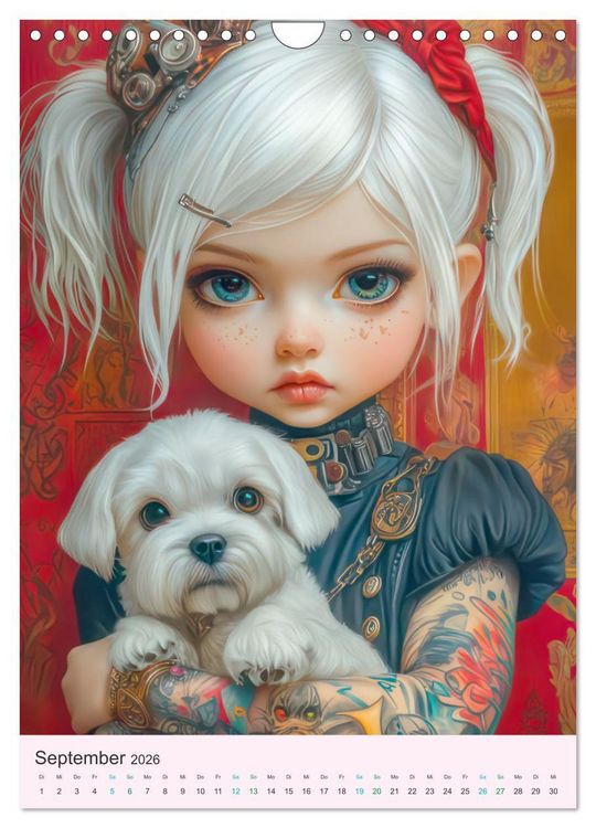 Produktbild: Steampunk Puppen &ndash; Zauberhafte Puppenfiguren (Wandkalender 2026 DIN A4 hoch), CALVENDO Monatskalender