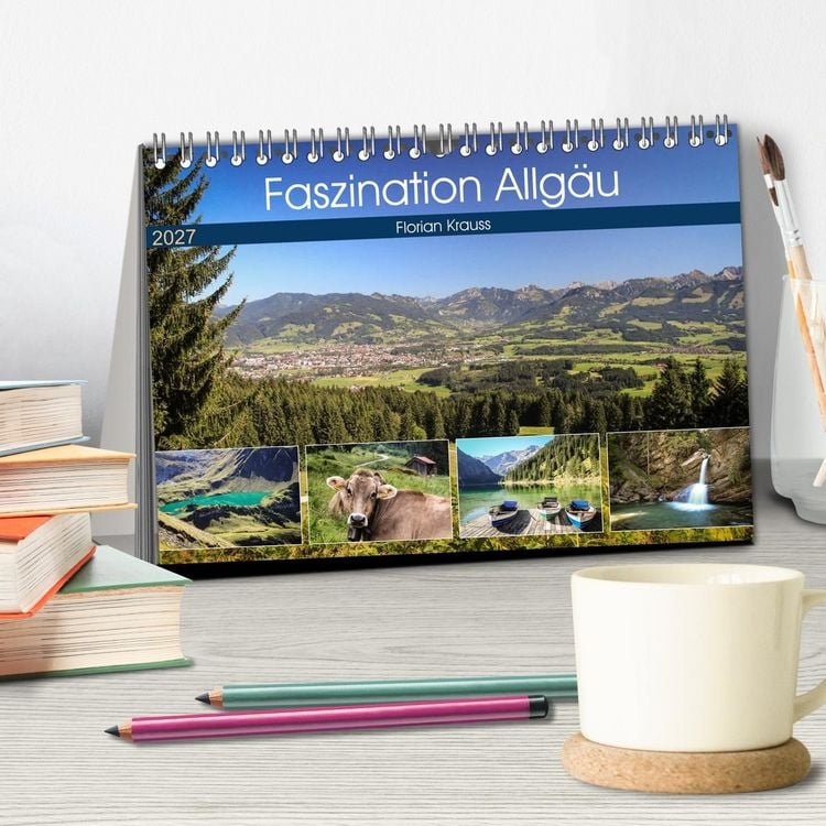 Produktbild: Faszination Allg&auml;u (Tischkalender 2027 DIN A5 quer), CALVENDO Monatskalender