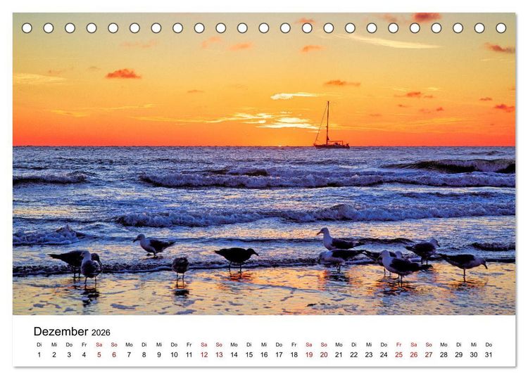 Produktbild: Norderney Paradies in der Nordsee (Tischkalender 2026 DIN A5 quer), CALVENDO Monatskalender