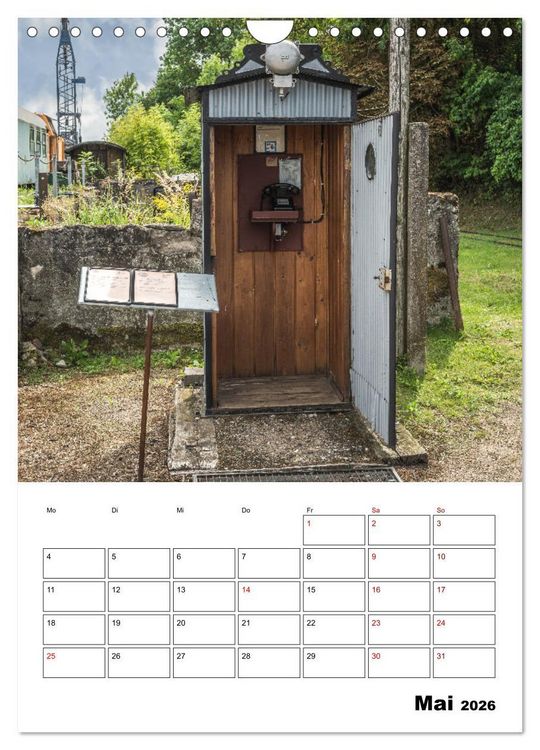 Produktbild: Klein- und Privatbahn Museum Gramzow (Wandkalender 2026 DIN A4 hoch), CALVENDO Monatskalender
