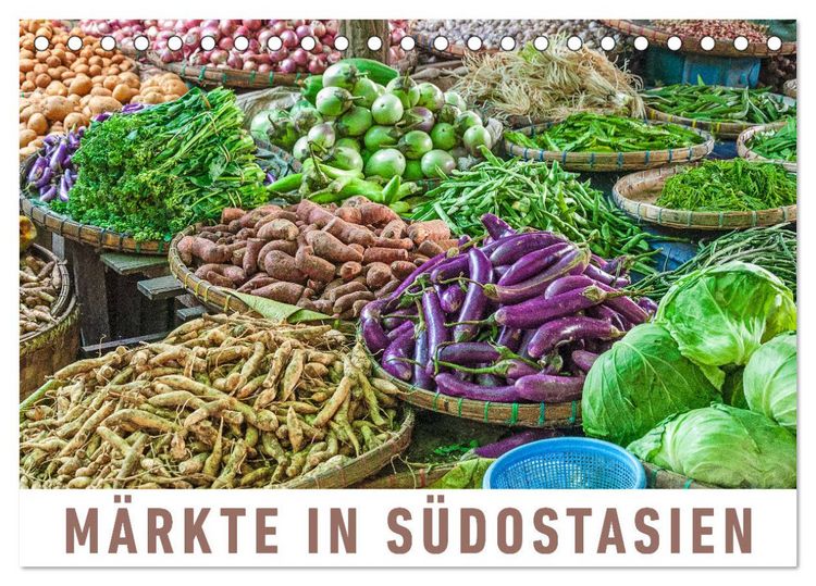 Produktbild: M&auml;rkte in S&uuml;dostasien (Tischkalender 2026 DIN A5 quer), CALVENDO Monatskalender