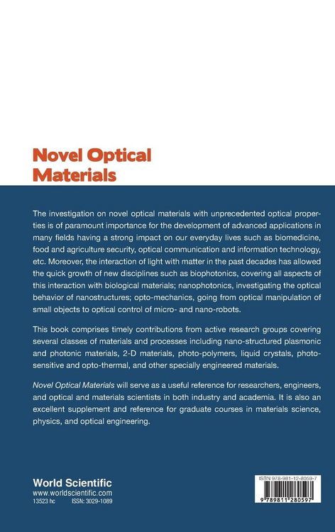 Produktbild: Novel Optical Materials