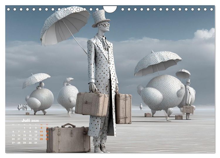 Produktbild: Zwischen Himmel und Gep&auml;ck (Wandkalender 2026 DIN A4 quer), CALVENDO Monatskalender