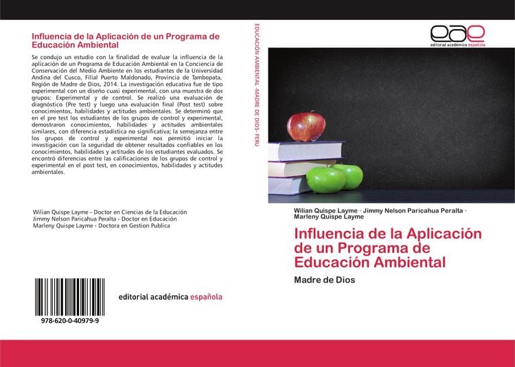 Produktbild: Influencia de la Aplicaci&oacute;n de un Programa de Educaci&oacute;n Ambiental