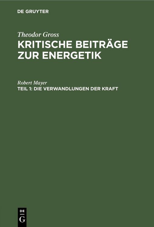 Produktbild: Die Verwandlungen der Kraft