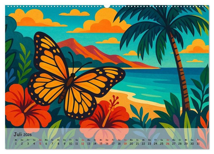 Produktbild: AFRIKA VIBES &ndash; Zw&ouml;lf Bilder voll Stolz, Leben und Licht (hochwertiger Premium Wandkalender 2026 DIN A2 quer), Kunstdruck in Hochglanz