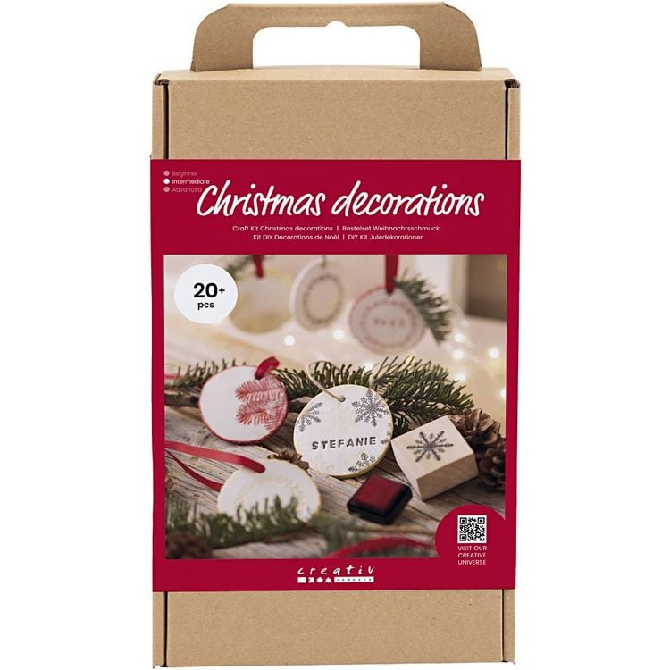 Produktbild: Creativ Company DIY Sets Modellieren Kreativ Set Weihnachtsschmuck, Ton, lufttrocknend, Kreativ Box