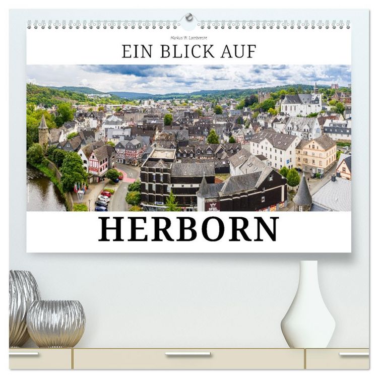 Produktbild: Ein Blick auf Herborn (hochwertiger Premium Wandkalender 2026 DIN A2 quer), Kunstdruck in Hochglanz