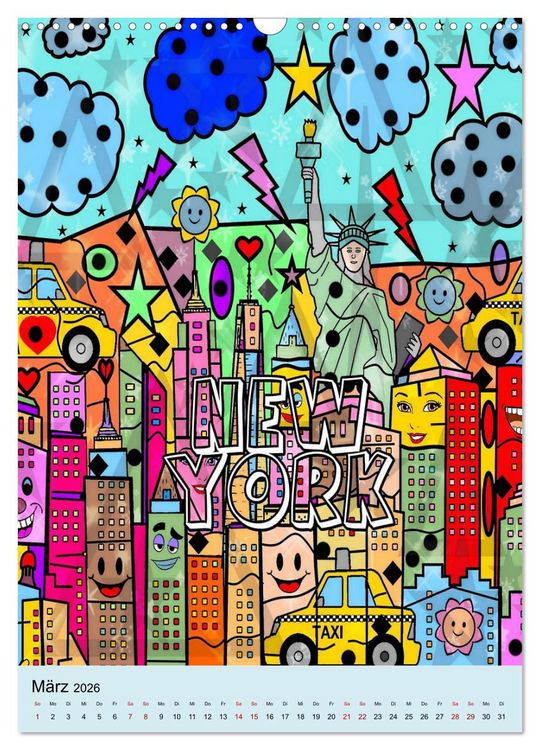 Produktbild: United States Pop Art von Nico Bielow (Wandkalender 2026 DIN A3 hoch), CALVENDO Monatskalender