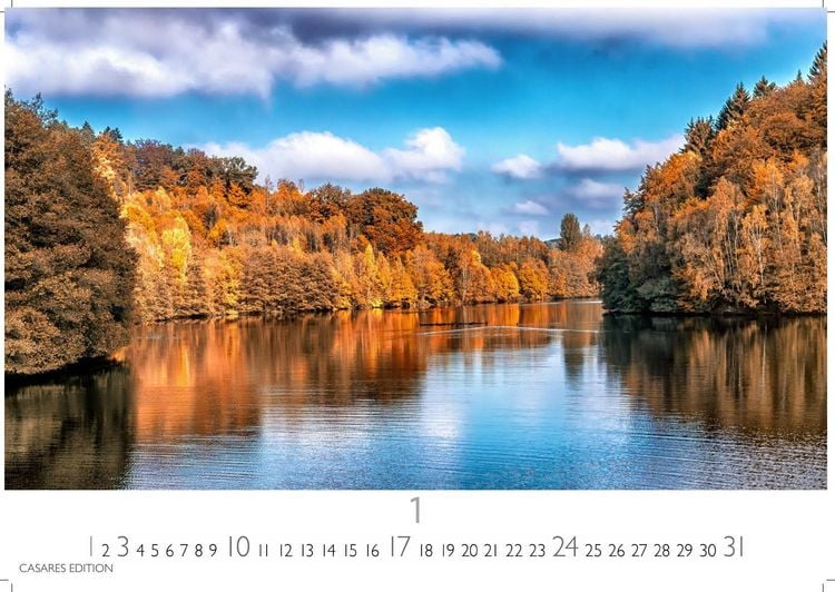 Produktbild: Indian Summer Kalender 2027 &ndash; Wandkalender | Fotokalender Nordamerika 24x35cm &ndash; Leuchtende Herbstfarben Nordamerikas in stimmungsvollen Bildern f&uuml;r deine Wand