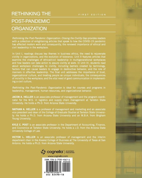Produktbild: Rethinking the Post-Pandemic Organization