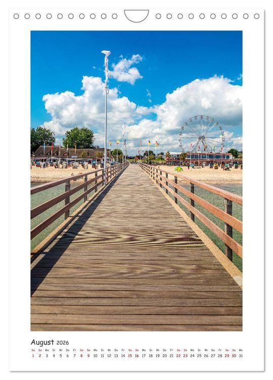 Produktbild: L&uuml;becker Bucht Seeb&auml;der an der Ostsee (Wandkalender 2026 DIN A4 hoch), CALVENDO Monatskalender