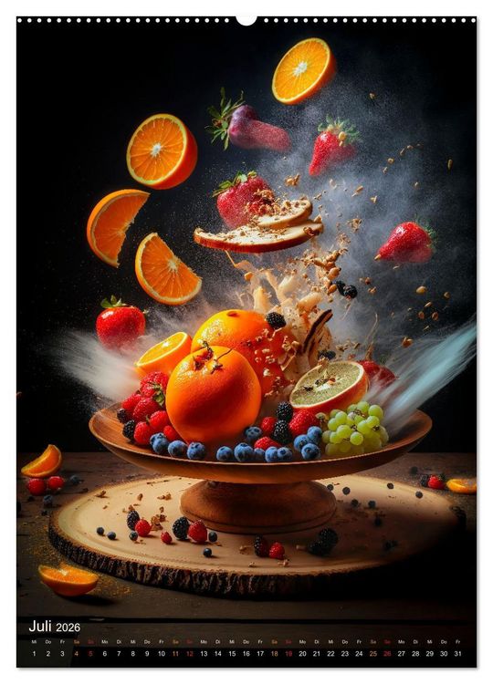 Produktbild: Desserts - S&uuml;&szlig;e K&ouml;stlichkeiten zum Dahinschmelzen (hochwertiger Premium Wandkalender 2026 DIN A2 hoch), Kunstdruck in Hochglanz
