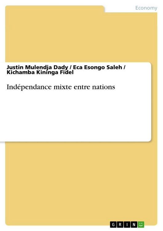 Produktbild: Ind&eacute;pendance mixte entre nations