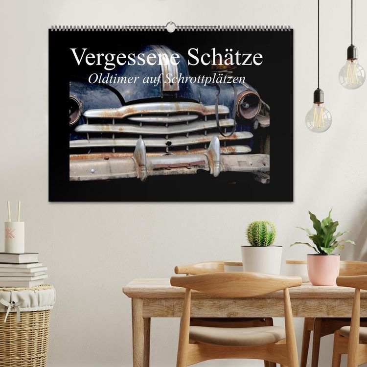 Produktbild: Vergessene Sch&auml;tze - Oldtimer auf Schrottpl&auml;tzen (Wandkalender 2026 DIN A2 quer), CALVENDO Monatskalender