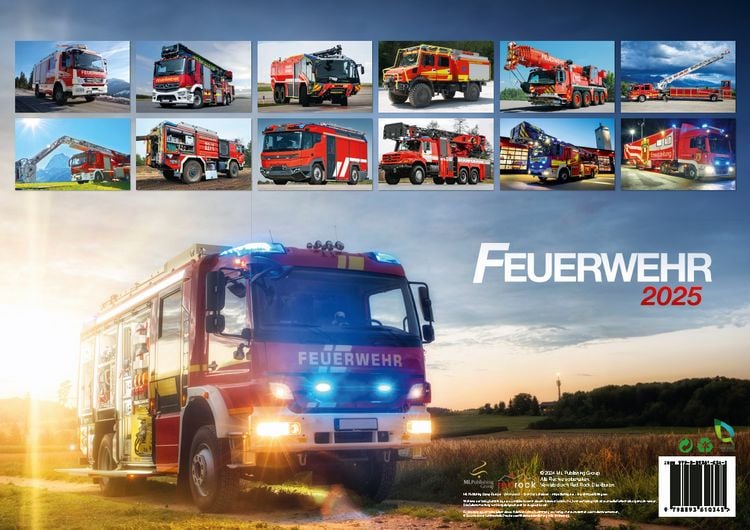 Feuerwehr Adventskalender 2025 - 24-tägiger Countdown Mit Mini Feuerwehrautos