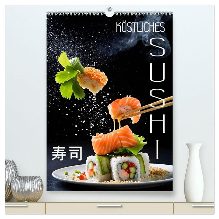 Produktbild: K&ouml;stliches Sushi (hochwertiger Premium Wandkalender 2026 DIN A2 hoch), Kunstdruck in Hochglanz