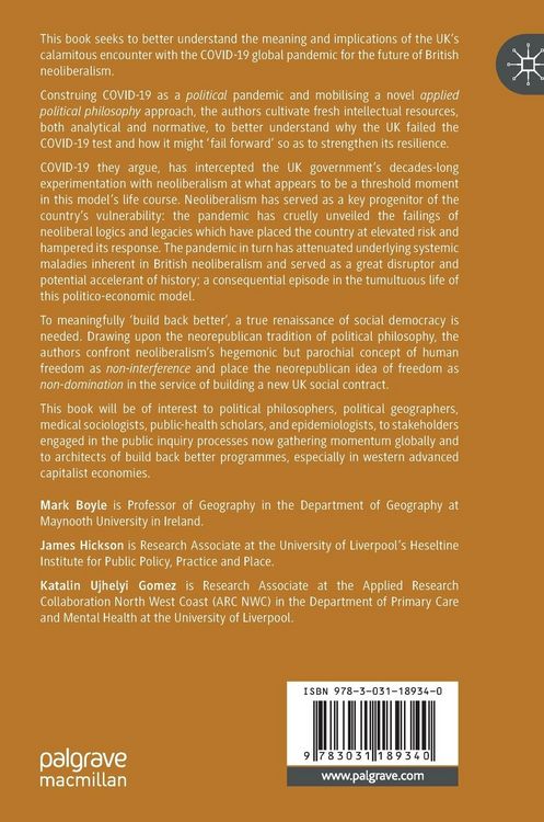 Produktbild: COVID-19 and the Case Against Neoliberalism