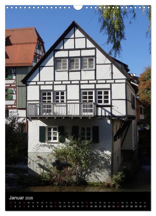 Produktbild: Fischerviertel in Ulm (Wandkalender 2026 DIN A3 hoch), CALVENDO Monatskalender