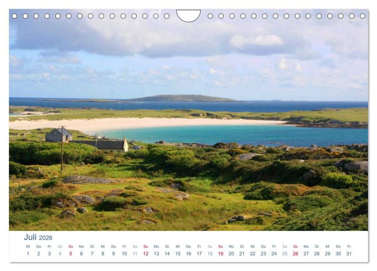 Produktbild: Irland 2026. Impressionen zwischen gr&uuml;nen H&uuml;geln und blauen K&uuml;sten (Wandkalender 2026 DIN A4 quer), CALVENDO Monatskalender