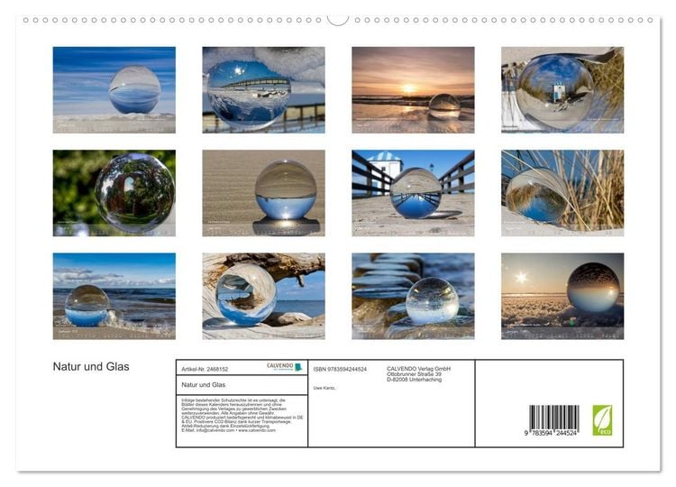 Produktbild: Natur und Glas (hochwertiger Premium Wandkalender 2027 DIN A2 quer), Kunstdruck in Hochglanz