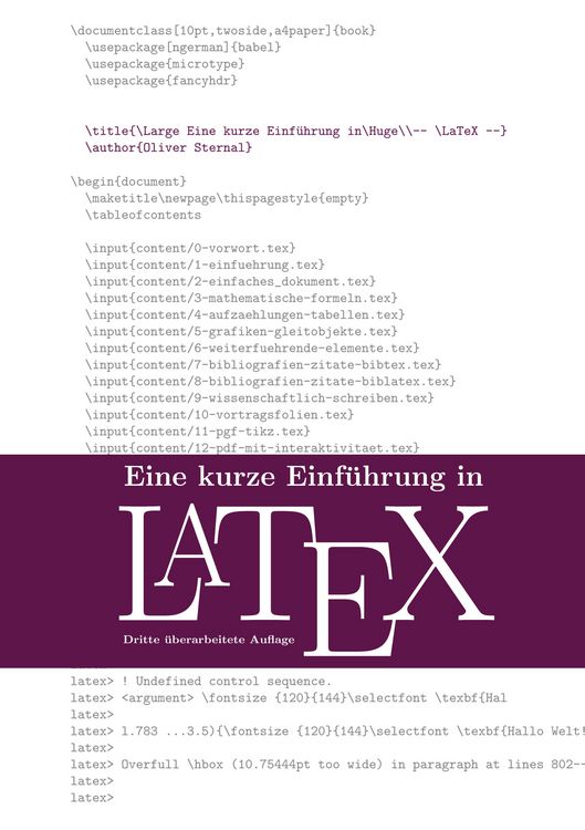 Produktbild: Eine kurze Einf&uuml;hrung in LaTeX