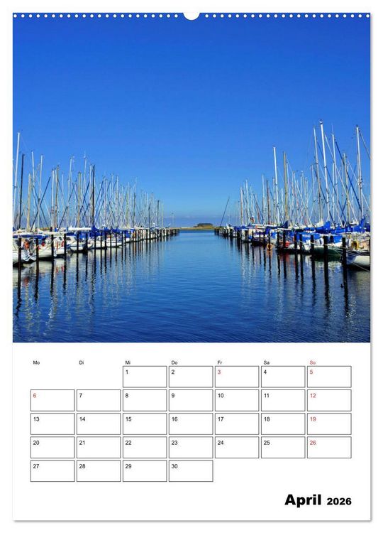 Produktbild: Marina Heiligenhafen (Wandkalender 2026 DIN A2 hoch), CALVENDO Monatskalender