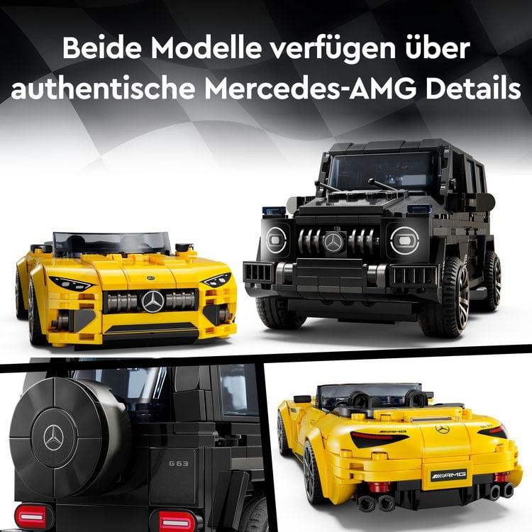 Produktbild: LEGO Speed Champions Mercedes-AMG G 63 & Mercedes-AMG SL 63 76924