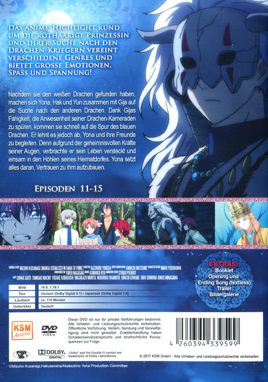 Produktbild: Akatsuki No Yona - Prinzessin der Morgend&auml;mmerung - Volume 3 (Episode 11-15)