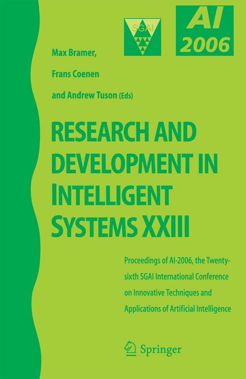 Produktbild: Research and Development in Intelligent Systems XXIII
