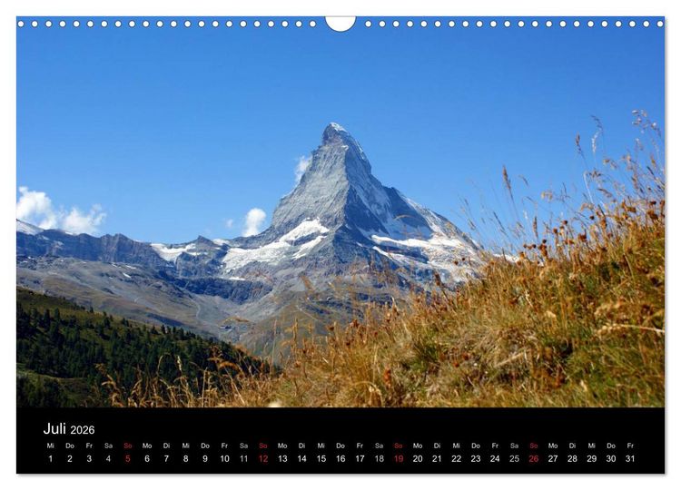 Produktbild: Faszination Matterhorn (Wandkalender 2026 DIN A3 quer), CALVENDO Monatskalender