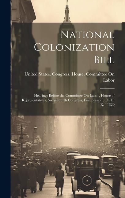 Produktbild: National Colonization Bill: Hearings Before the Committee On Labor, House of Representatives, Sixty-Fourth Congress, First Session, On H. R. 11329
