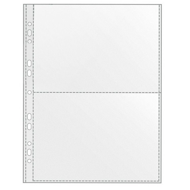Produktbild: VELOFLEX Sammelh&uuml;llen 2 Taschen glasklar DIN A4 100 St&uuml;ck